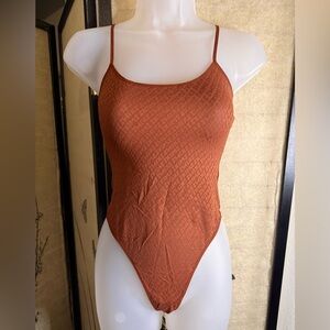 SKIMS Rust Bodysuit